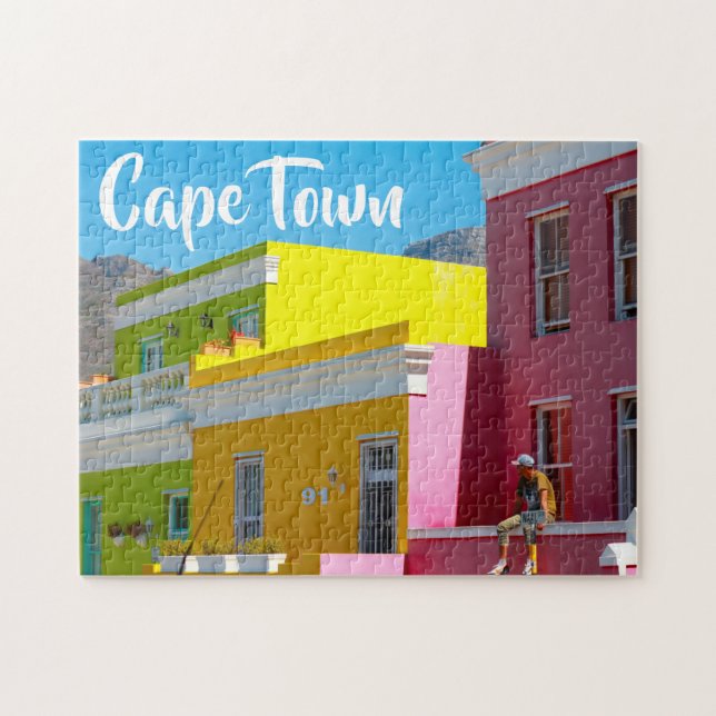 Cape Town Bo-Kaap Cityscape South Africa Jigsaw Puzzle (Horizontal)