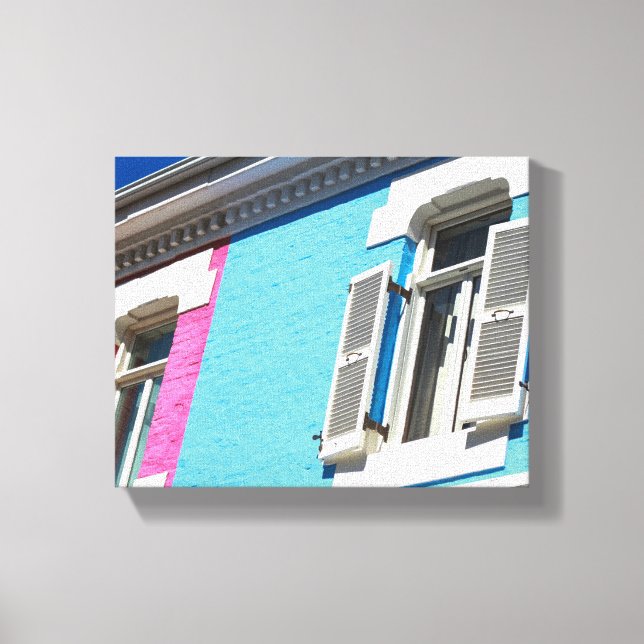 Cape Town Bo-Kaap South Africa SA Architecture Canvas Print (Front)