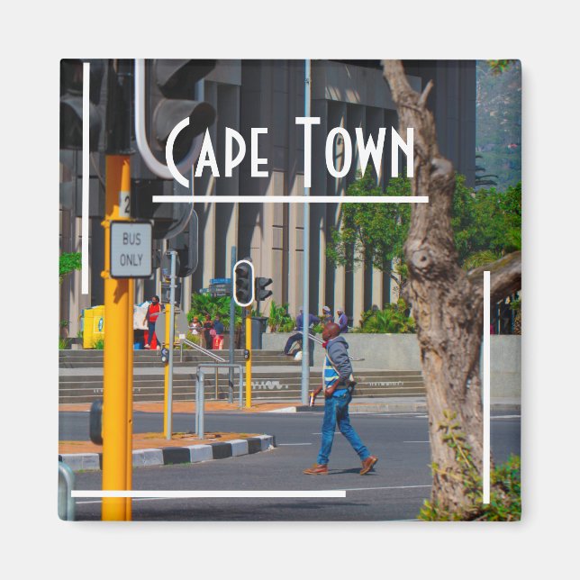 Cape Town City Centre Cityscape South Africa Magnet (Front)