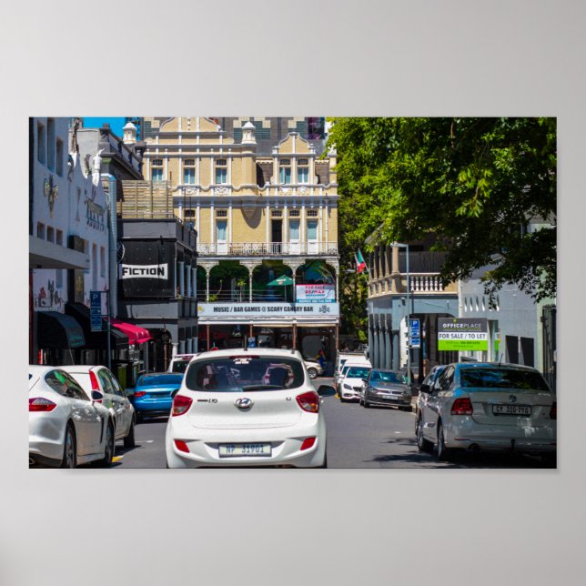 Cape Town Cityscape Architecture South Africa Poster (Front)