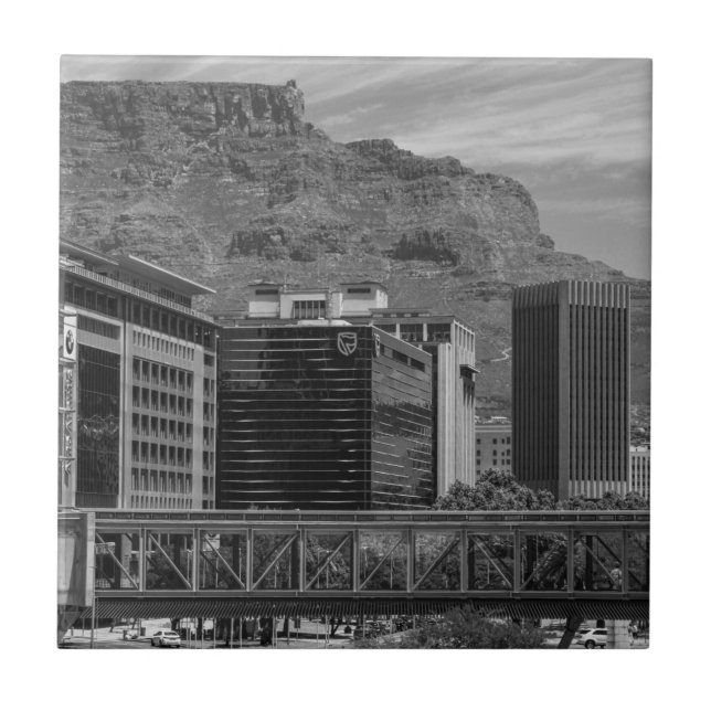 Cape Town Cityscape Architecture South Africa Tile (Front)
