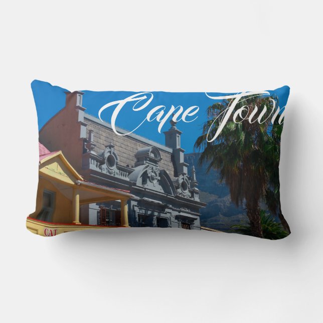 Cape Town Cityscape Long Street South Africa Lumbar Cushion (Front)