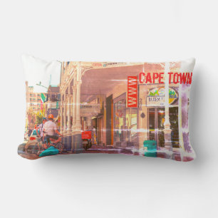 Cape Town Cityscape Long Street South Africa Lumbar Cushion