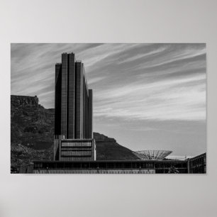 Cape Town Cityscape Table Mountain South Africa Poster