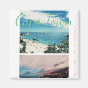 Cape Town Lion's Head Beach Collage Magnet