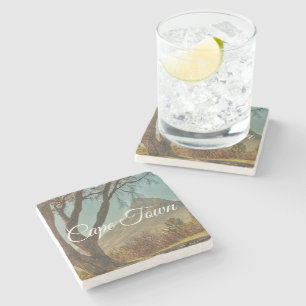 Cape Town Lion's Head Landscape South Africa Stone Coaster
