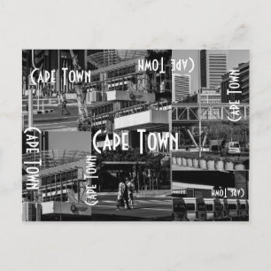 Cape Town Monochrome Cityscape Architecture Postcard