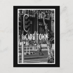 Cape Town Monochrome Cityscape Street Lifestyle Postcard