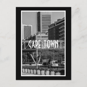 Cape Town Monochrome Cityscape Street Lifestyle Postcard