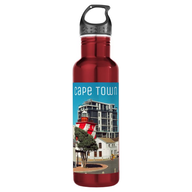 Cape Town Mouille Point Lighthouse South Africa  710 Ml Water Bottle (Front)
