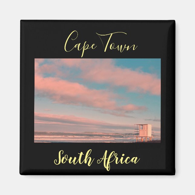 Cape Town Ocean Sunset View Magnet (Front)