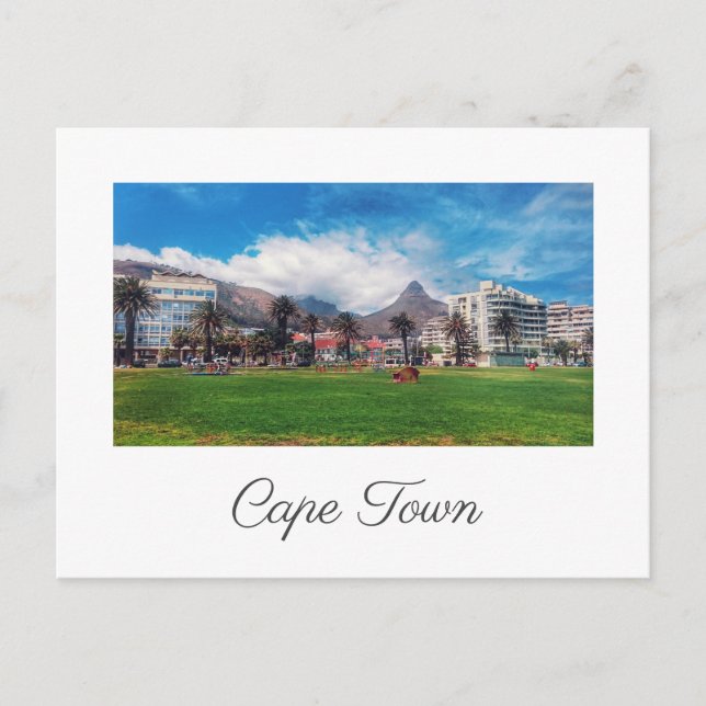 Cape Town Sea Point Lion's Head View Postcard (Front)