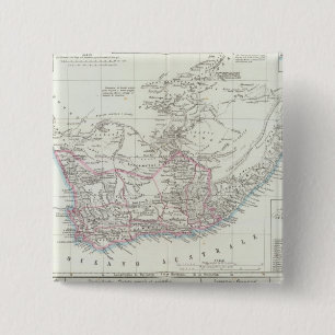Cape Town, South Africa 2 15 Cm Square Badge