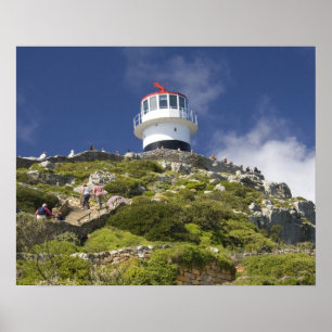 Cape Town, South Africa. A lighthouse on the Poster