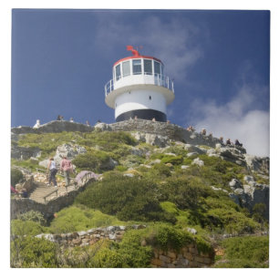 Cape Town, South Africa. A lighthouse on the Tile