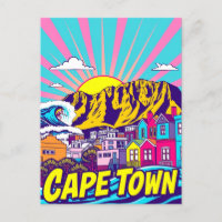 Cape Town, South Africa Art Travel Poster