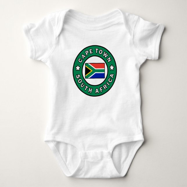 Cape Town South Africa Baby Bodysuit (Front)
