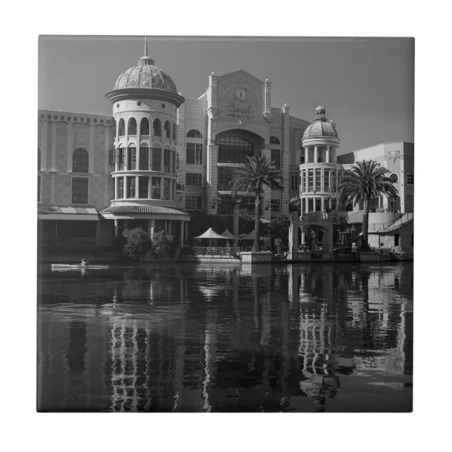 Cape Town South Africa Canal Walk Area Tile (Front)