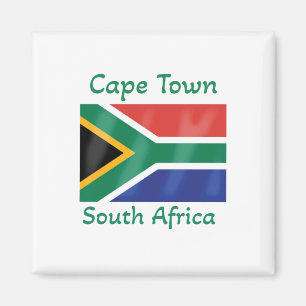 Cape Town South Africa Flag Magnet