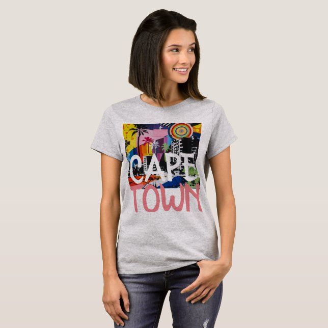 Cape Town South Africa Graffiti Mural shirt, 2 T-Shirt (Front Full)