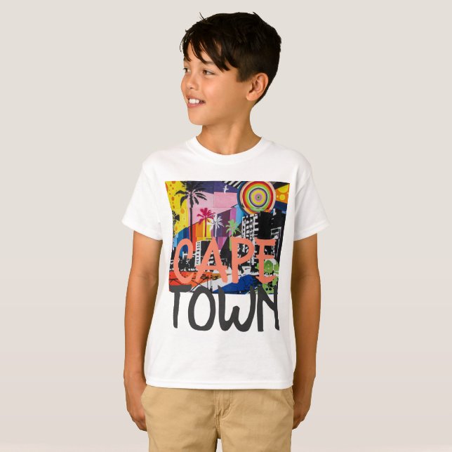 Cape Town South Africa Graffiti shirt, Boy's 2 T-Shirt (Front Full)