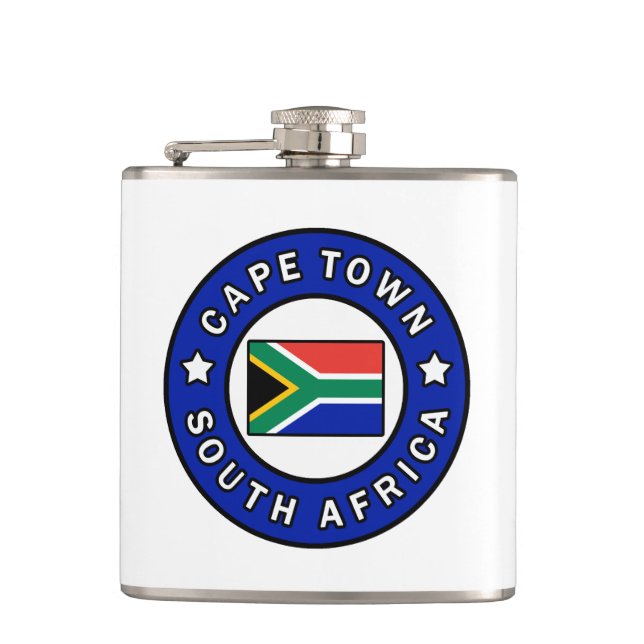 Cape Town South Africa Hip Flask (Front)