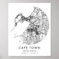 Cape Town South Africa Minimal Modern Circle