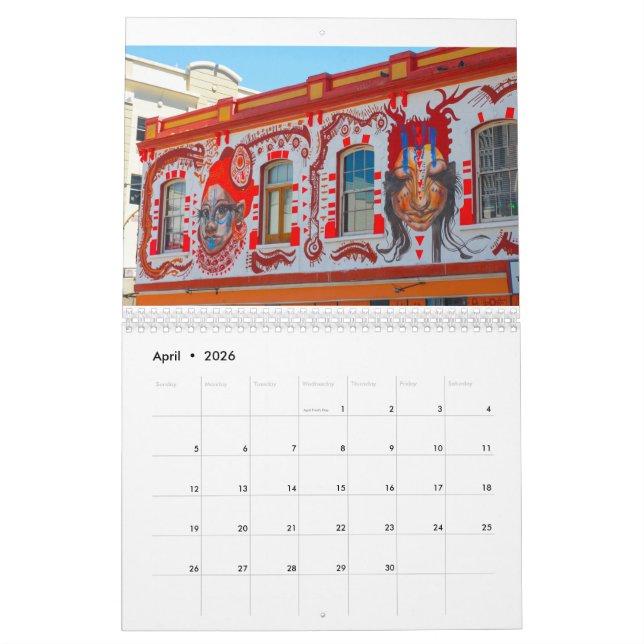 Cape Town South Africa Nature Architecture City Calendar (Apr 2026)