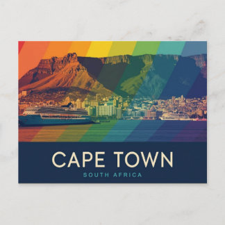 Cape town south africa postcard