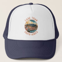 Cape Town South Africa Retro Distressed Circle