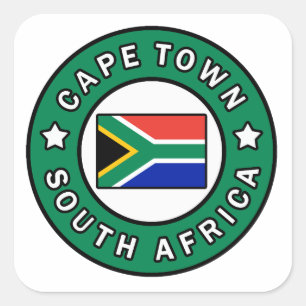 Cape Town South Africa Square Sticker