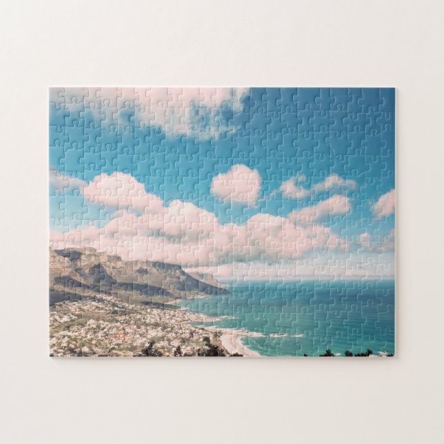 Cape Town South Africa Table Mountain Ocean Jigsaw Puzzle (Horizontal)