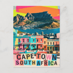 Cape Town South Africa Travel Bo Kaap Landscape Postcard
