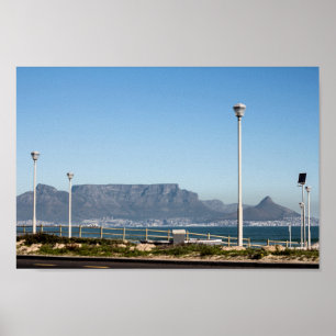 Cape Town Table Mountain Blouberg South Africa Poster
