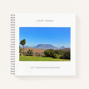 Cape Town Table Mountain Green Grass Notebook