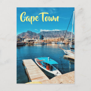 Cape Town Table Mountain Harbour Waterfont View Postcard