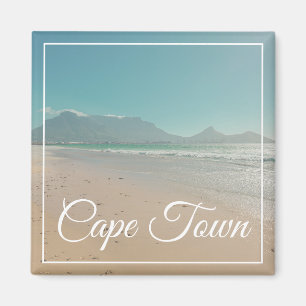 Cape Town Table Mountain Ocean Beach View Magnet
