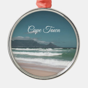 Cape Town Table Mountain Ocean Metal Tree Decoration