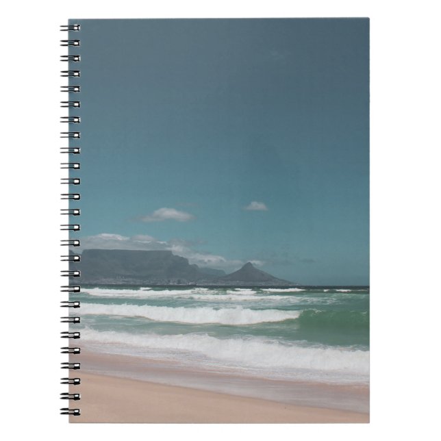 Cape Town Table Mountain Ocean Notebook (Front)