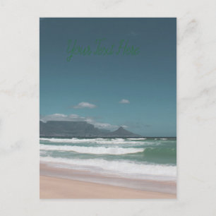 Cape Town Table Mountain Ocean Postcard