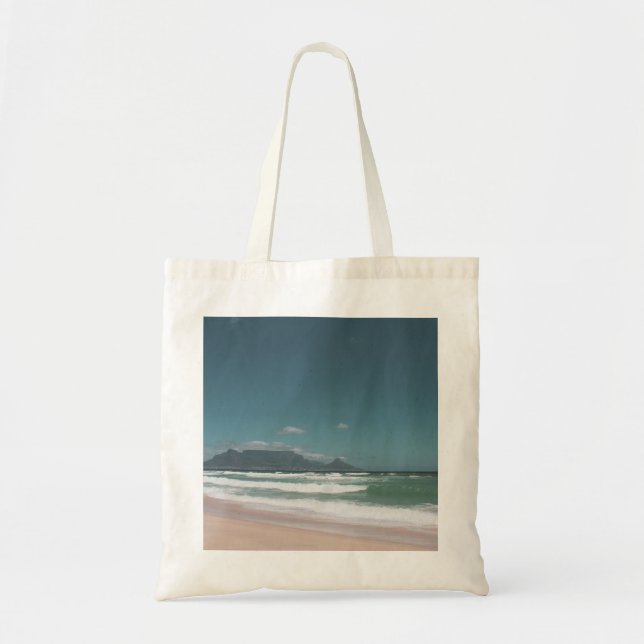 Cape Town Table Mountain Ocean Tote Bag (Front)