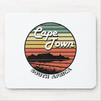 Cape Town Table Mountain South Africa Vintage Mouse Pad