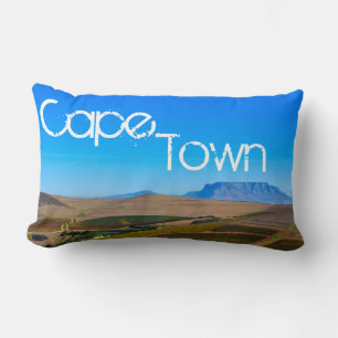 Cape Town Table Mountain View Landscape Nature Lumbar Cushion