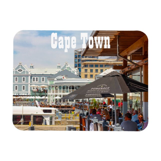 Cape Town Table Mountain Waterfront Cityscape Magnet (Horizontal)