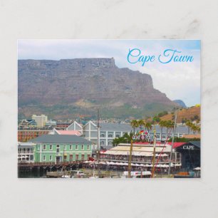 Cape Town Table Mountain Waterfront Cityscape Postcard