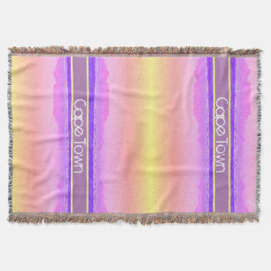 Cape Town Table Mountain ZA South Africa Throw Blanket