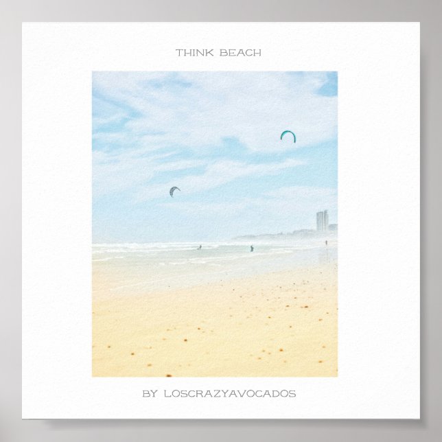 Cape Town Think Beach Ocean Poster (Front)