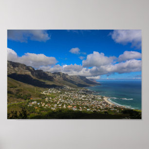 Cape Town Twelve Apostles South Africa SA Ocean Poster