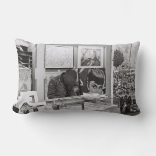 Cape Town Waterfront Market Old Film Throw Pillow