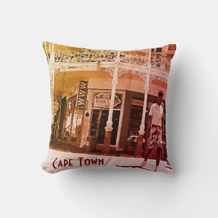 Cape Town ZA South Africa Long Street  Throw Pillo Cushion